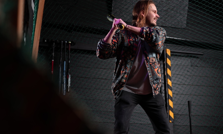 Image 3: Interactive Baseball Experience & 5-in-1 Games Access at 1st Base Bar