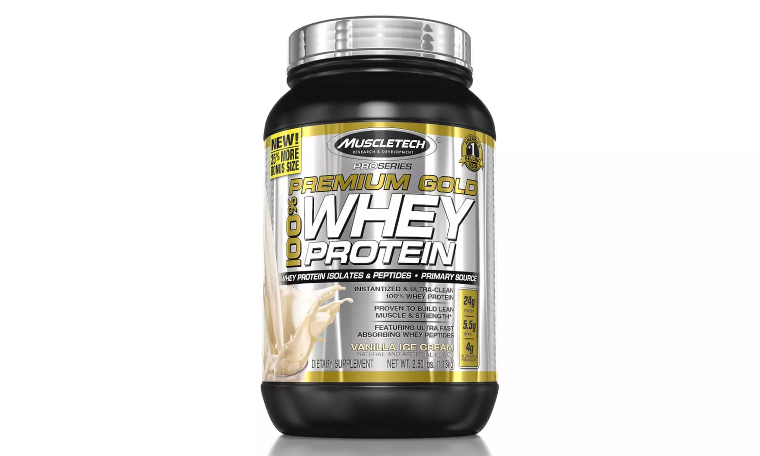 MuscleTech Pro Series Premium Gold Whey Protein Powder (2.5lb.) - Second Medium