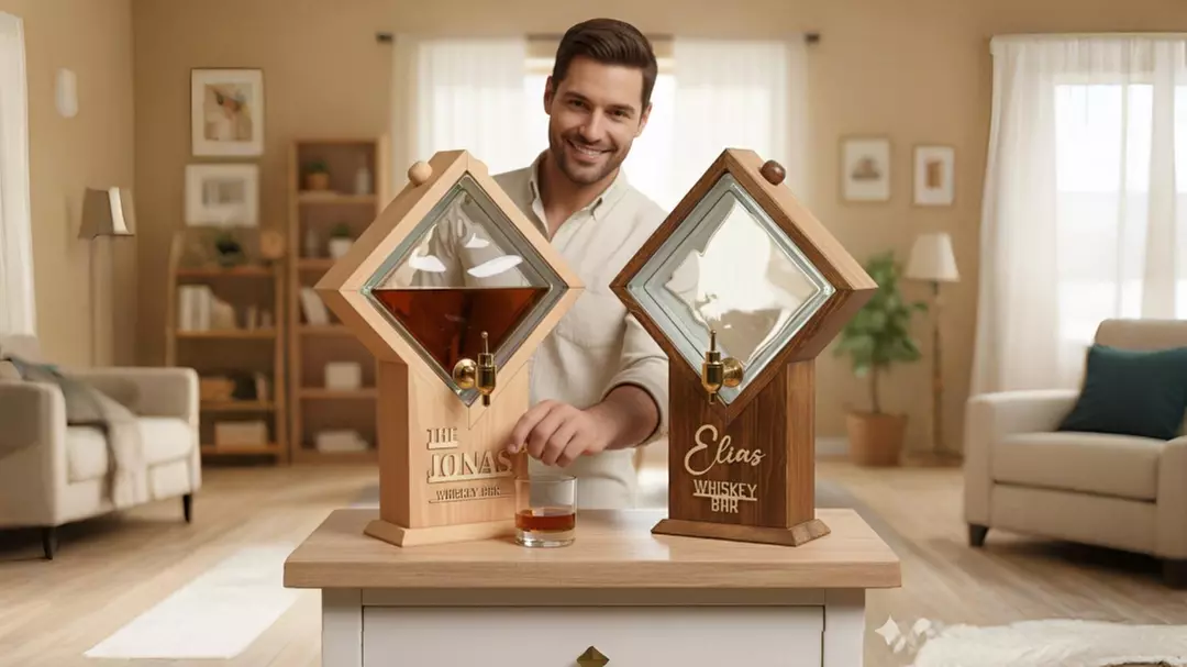 Personalized Whiskey Dispenser - Model 1, 2 or 3