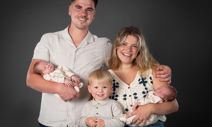 Image 1: 96% Off Professional Photoshoot: Family or Newborn - Includes Prints!