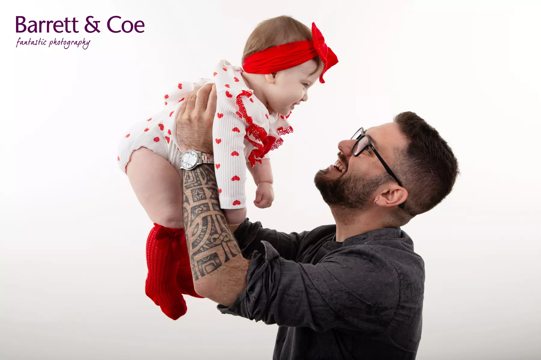 Father & Kids Photoshoot I 8'' x 6'' Print I Barrett & Coe Studios