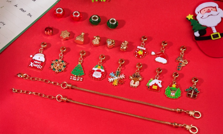 Image 2: Christmas Charms Bracelet Advent Calendars - Build Your Own Bracelet
