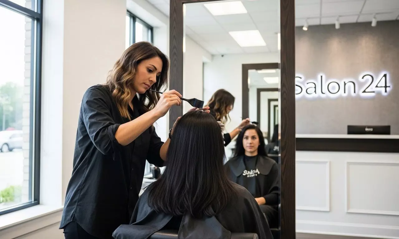Get a Chic Haircut with Options for Partial or Full Highlights
