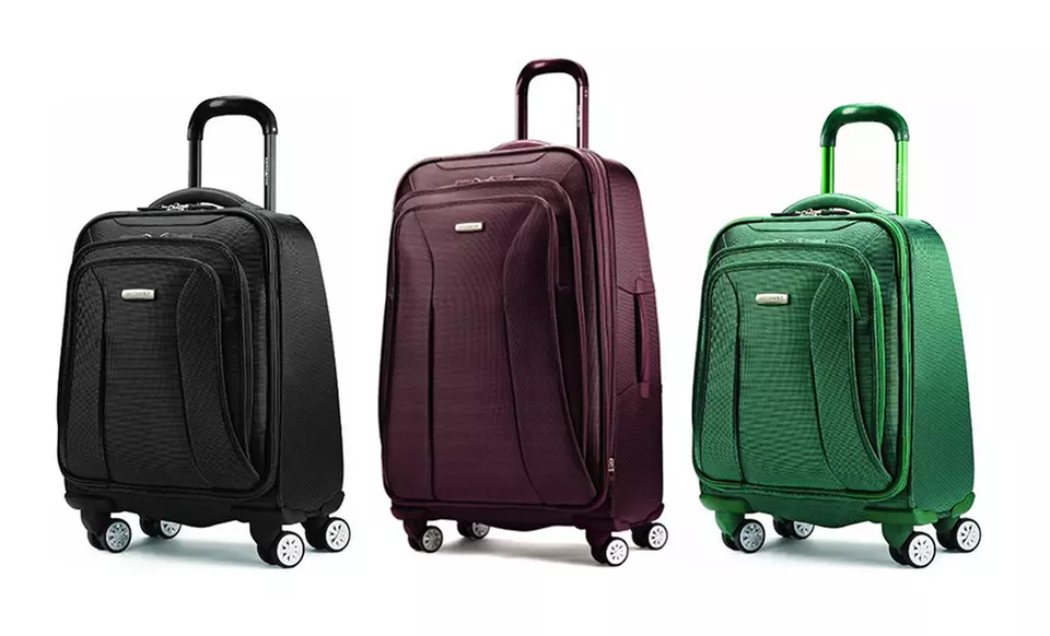 Samsonite Hyperspace XLT Spinner Luggage in Black, Green, or Purple. Multiple Sizes from $124.99–$199.99. Free Returns.  - Primary Image