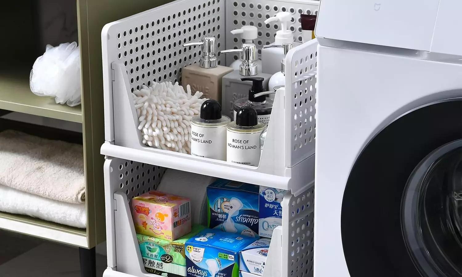 Set di 3 o 6 cassetti resistenti portaoggetti componibili salvaspazio