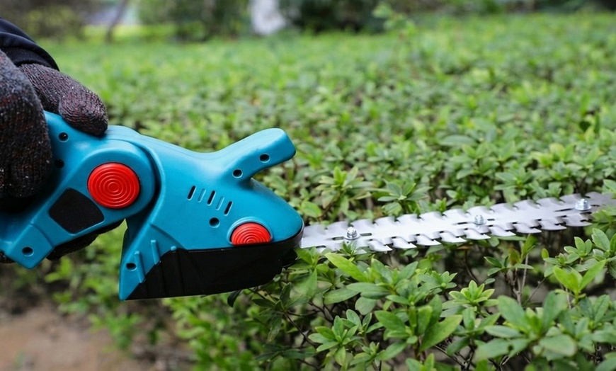Image 5: Taille-haie et cisaille à gazon sans fil 2-en-1