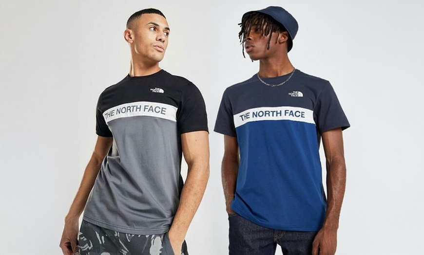 Image 1: The North Face Men's Woven Colour Block T-Shirt