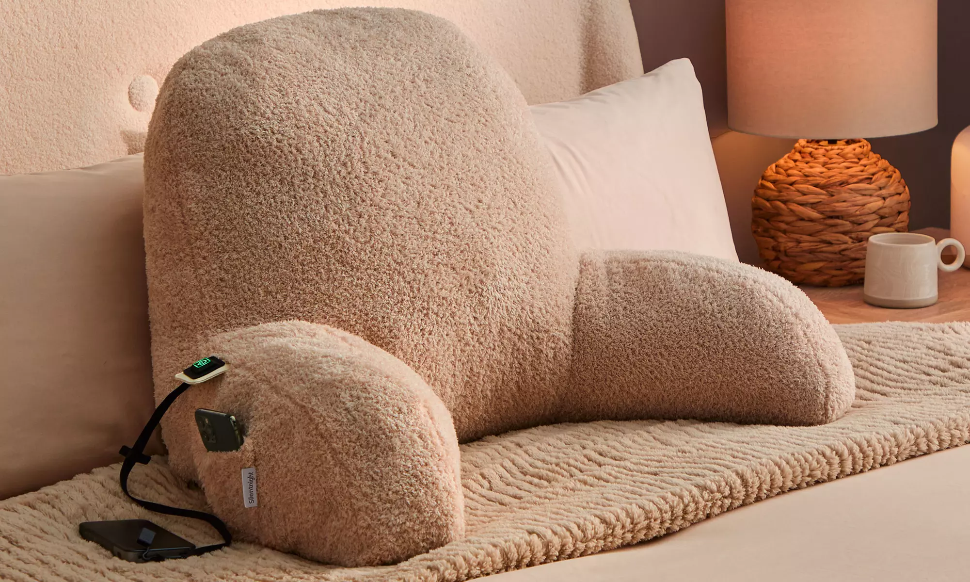 Silentnight Cosy Cuddles USB Heated Reading Cushion