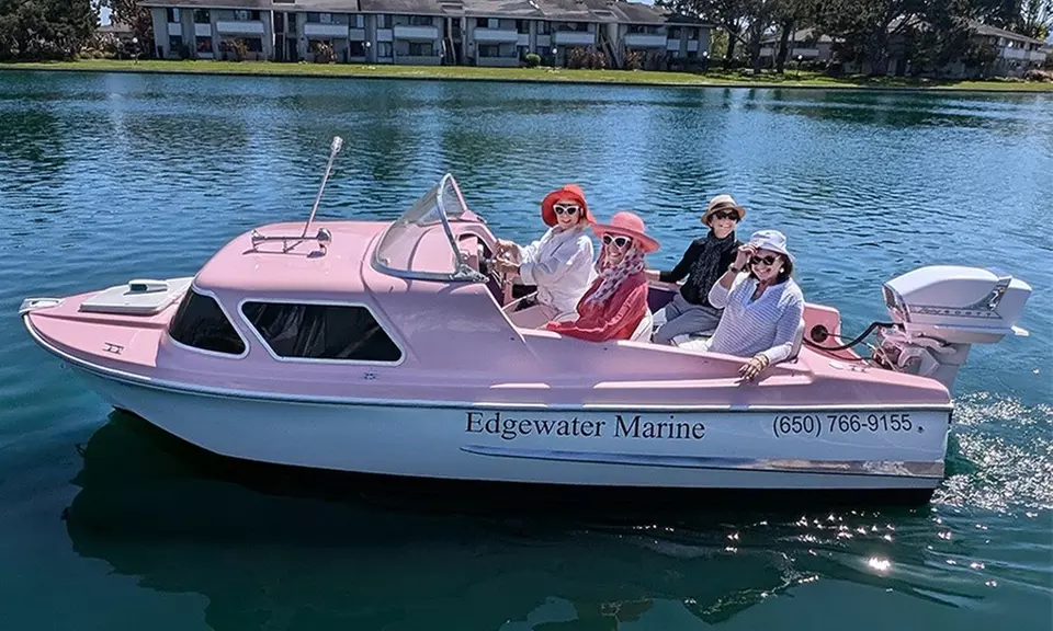 Enjoy Cool Retro Runabouts Boat Ride for up to 4 People for 1 or 2 Hrs