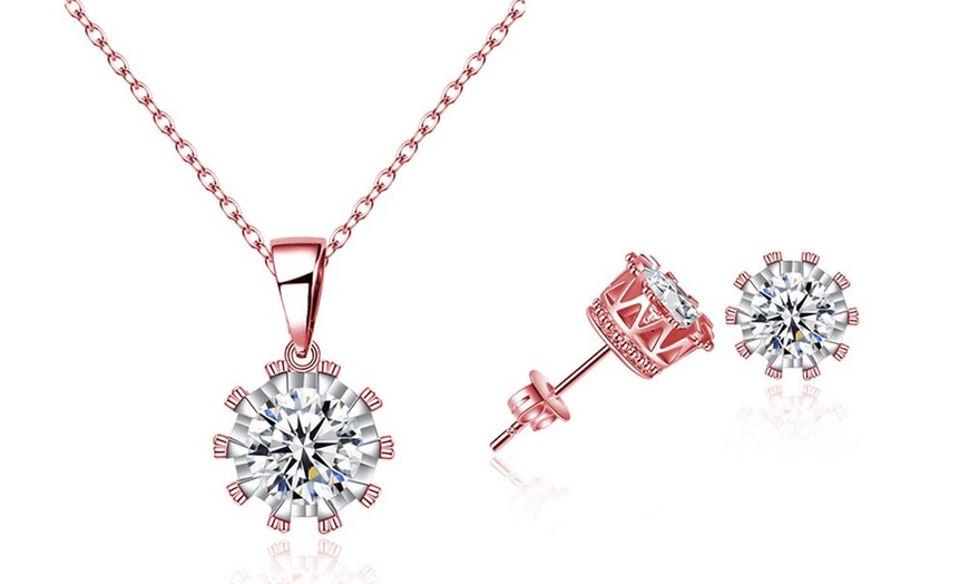 Image 3: Collier et boucles d'oreilles avec cristaux Swarovski ® d'Eira Wen ®