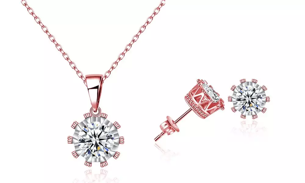 Collier et boucles d'oreilles avec cristaux Swarovski ® d'Eira Wen ®