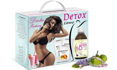 Fino a 2 programmi di dieta disintossicante Lineadiet disponibili in 5 varianti