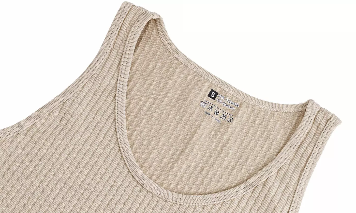 Women's Maternity Henley Tank Top - Split Side Knit Sleeveless Shirt