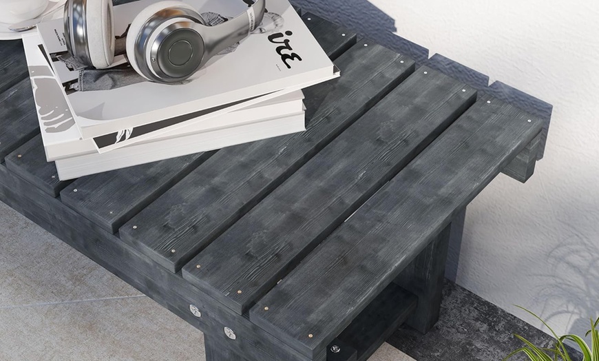 Image 12: Outsunny Outdoor Bench, Picnic, Wooden or Aluminium