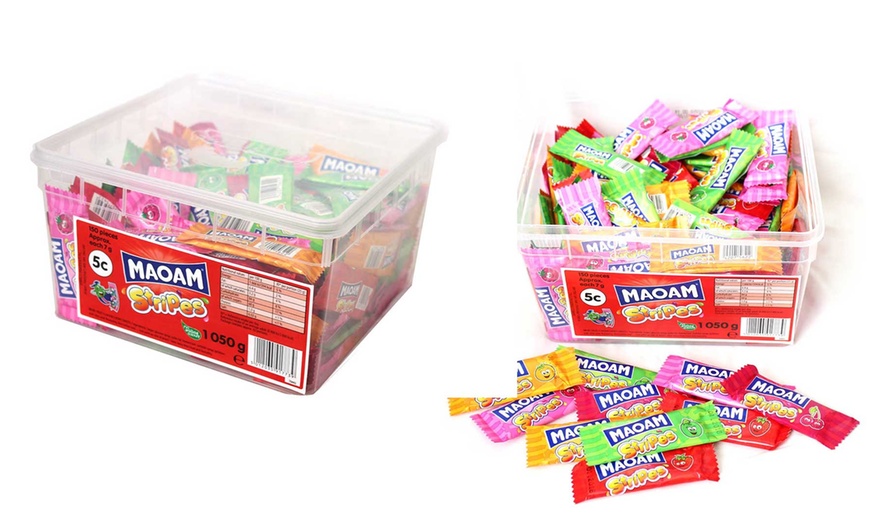 Image 2: Giant Tub Maoam Stripes 1050g