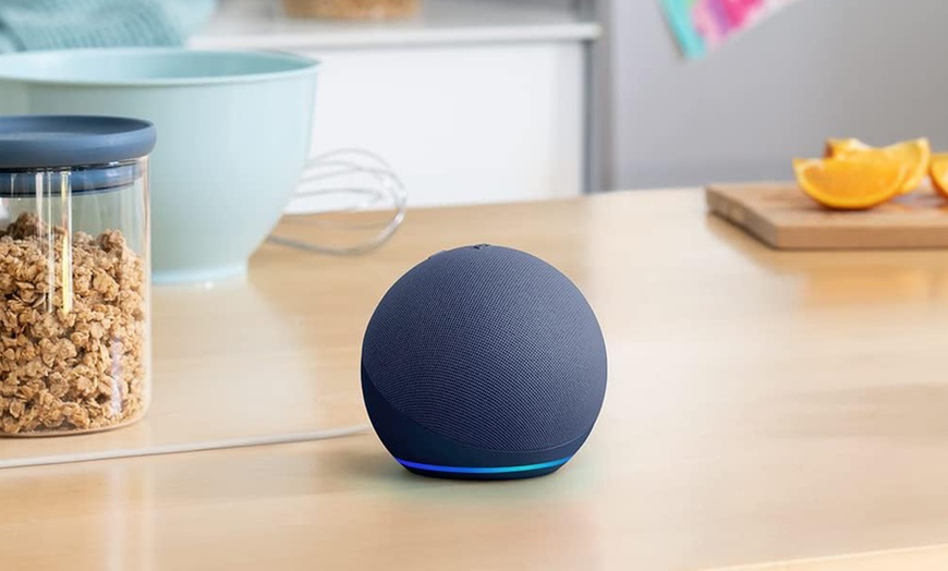 Image 5: New Amazon Echo Dot (5th Gen) Smart Speaker - Improved Audio, Alexa Voice Control