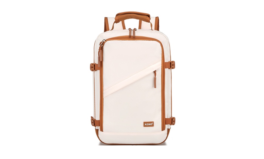 Image 8: KONO 20- or 24-Inch Suitcase ABS Hard Shell Luggage And Backpack Set