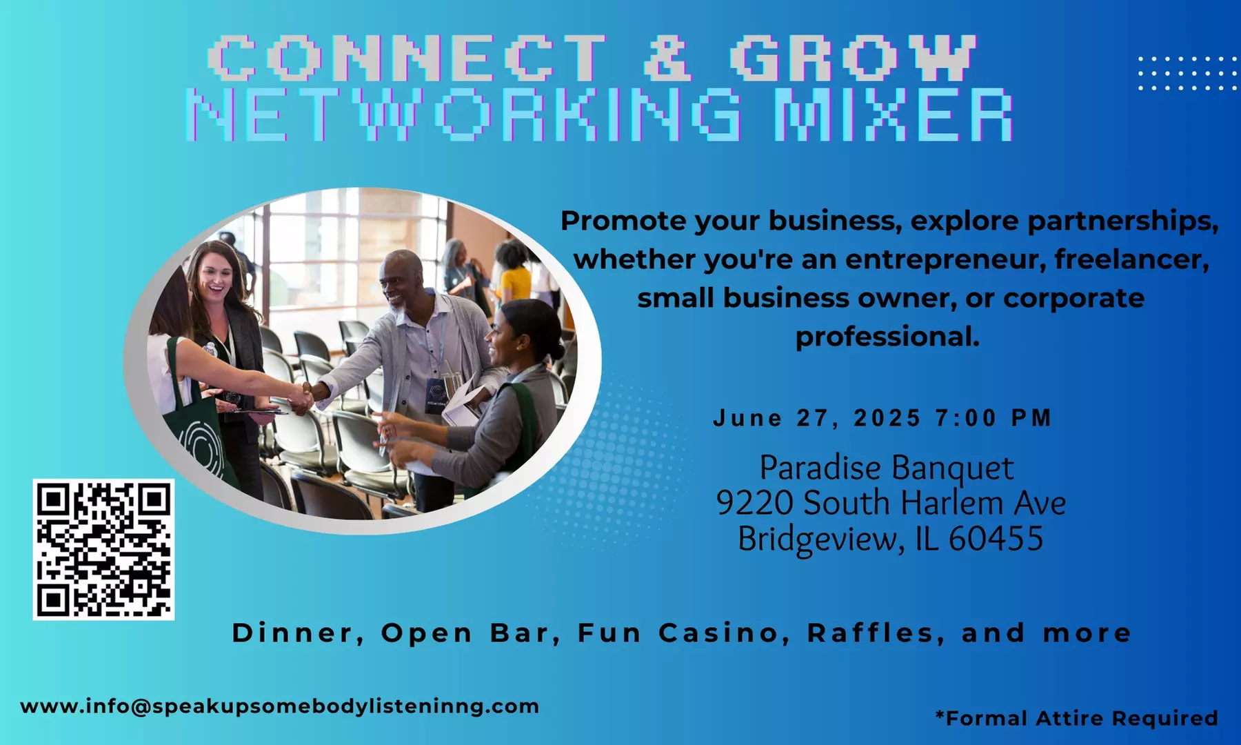 Connect and Grow your Business at the Networking Mixer Event at the Paradise Banquet Hall