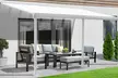 Home Deluxe Terrassenüberdachung SOLIS in Weiß oder Grau und in der Größe nach Wahl - Second Medium