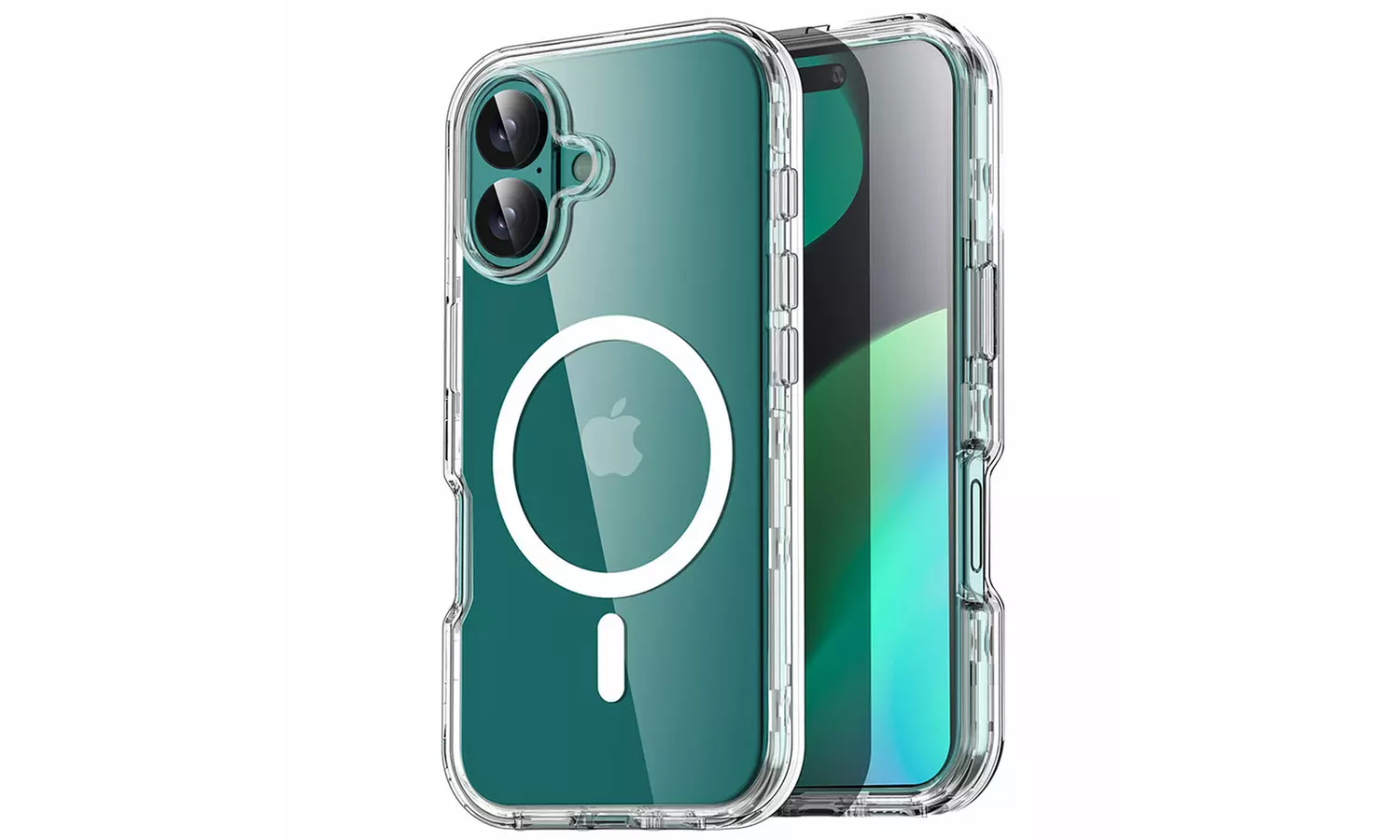 MagSafe Clear Case For iPhone 16 Pro Max 16 Heavy Duty Shockproof 3-Layer Cover