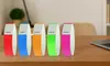 100Pcs Waterproof Hand Bands Neon Wrist Bands for Events Concert Wristbands Adhe