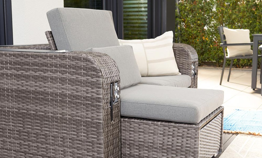 Image 6: Chaise longue Holby tipo cabina da spiaggia Home Deluxe