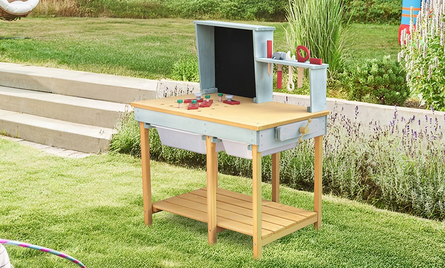 Image 1: Home Deluxe Kinder-Werkbank "TOOL" aus Holz 