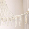 Image 3: Tassels Boho Plush Toy Hammock with String Light