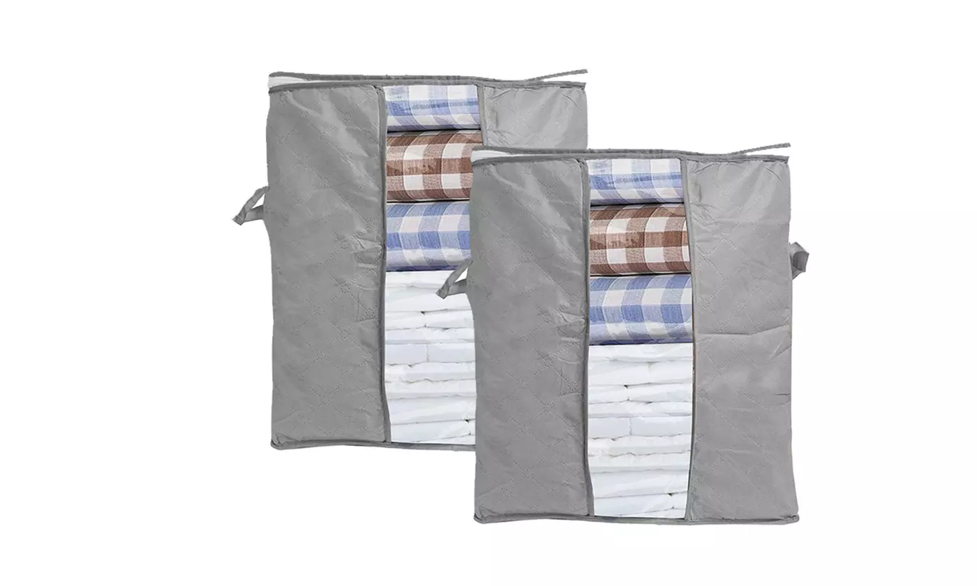 Non-Woven Clothes Storage Under-Bed Bins Foldable Closet Organizer Containers