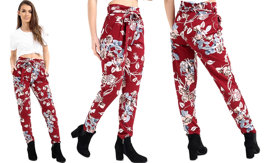 Image 5: Women's Floral Trousers