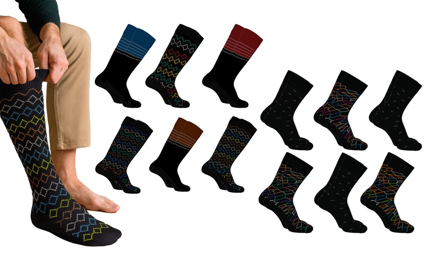 Image 20: Lot de 6 ou 12 chaussettes longues 39-46 Enrico Coveri