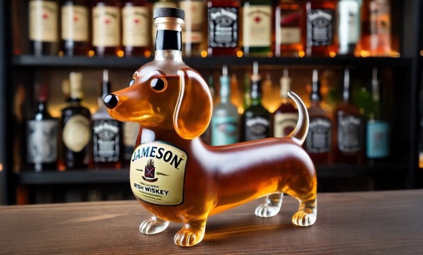 Image 4: Dachshund-Shaped Whiskey Decanter in Five Stylish Models