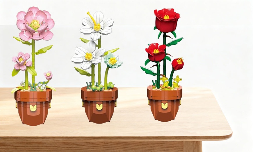 Image 1: Topfblumen-Baustein-Set