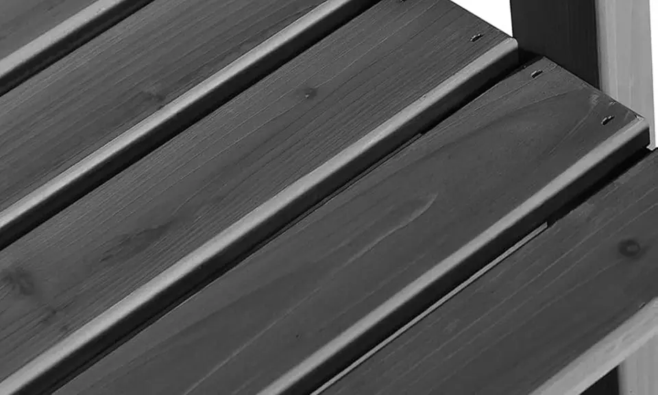 Outsunny 2-Seater Wooden Bench with Centre Table