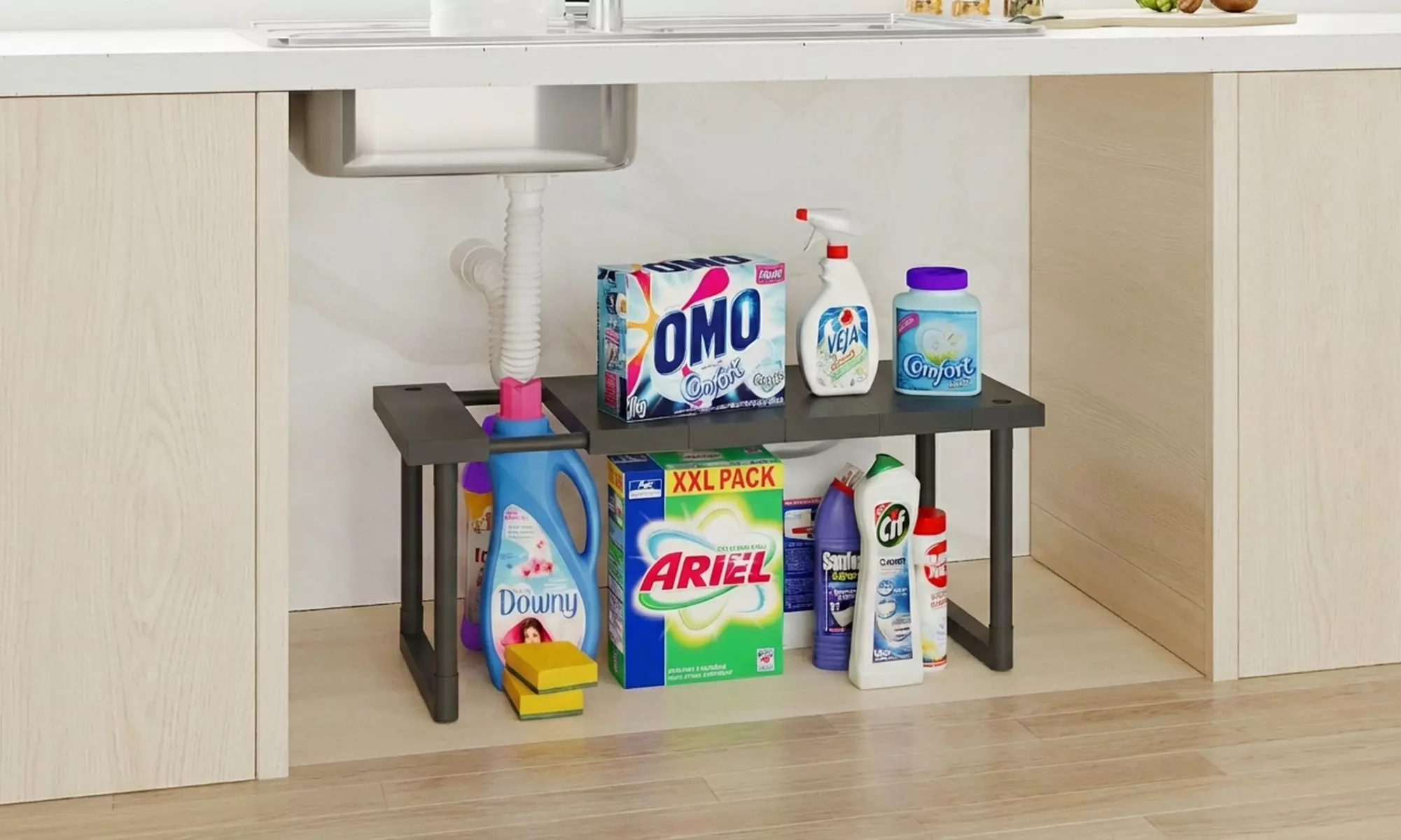 Extendable Under Sink Organizer