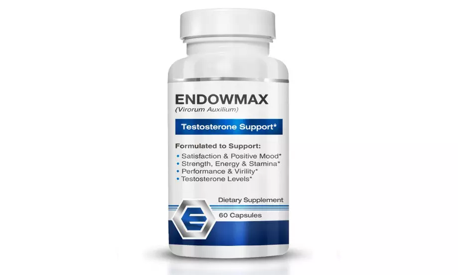 Endowmax Testosterone Booster - Performance Supplement - 60ct per Bottle