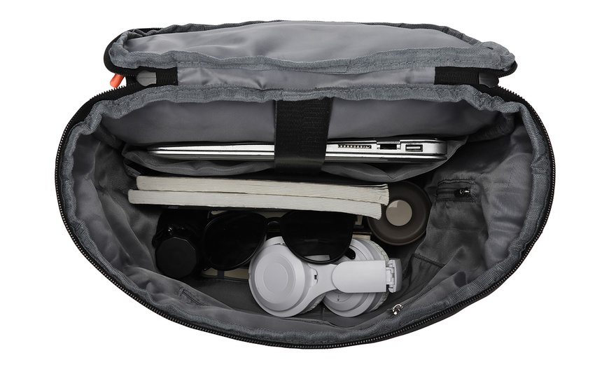 Image 5: Backpack with USB Charging and Dedicated Laptop Sleeve