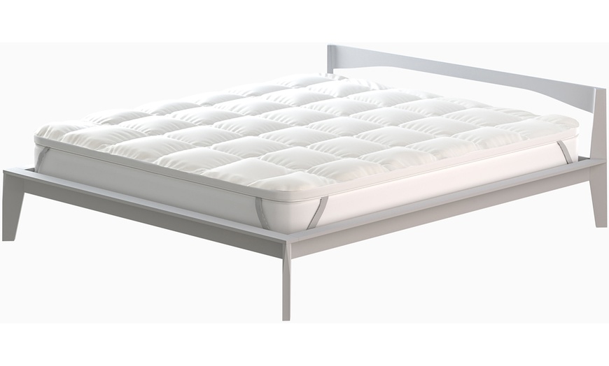 Image 2: Topper Plus imbottito e trapuntato