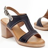 Image 2: Women's Sling-Back Chunky Heel Casual Sandals 
