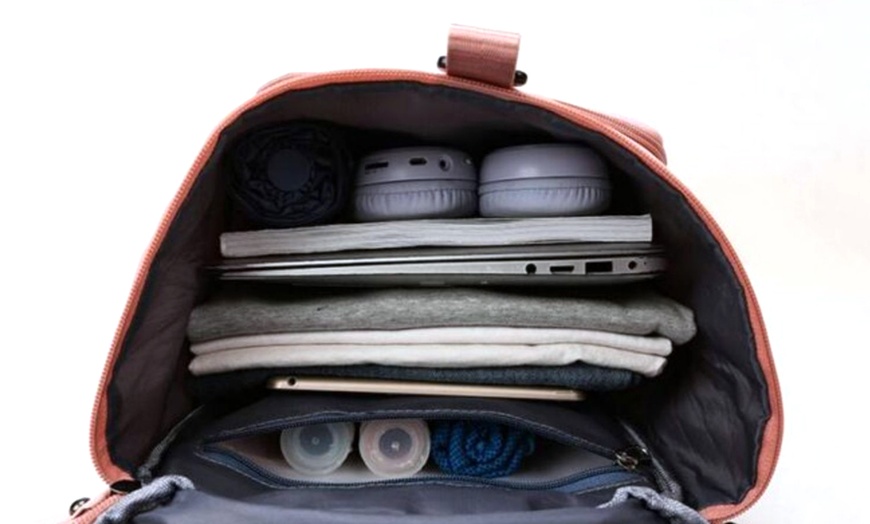 Image 15: 29-Inch Double Strap Large Capacity Gym Travel Bag 