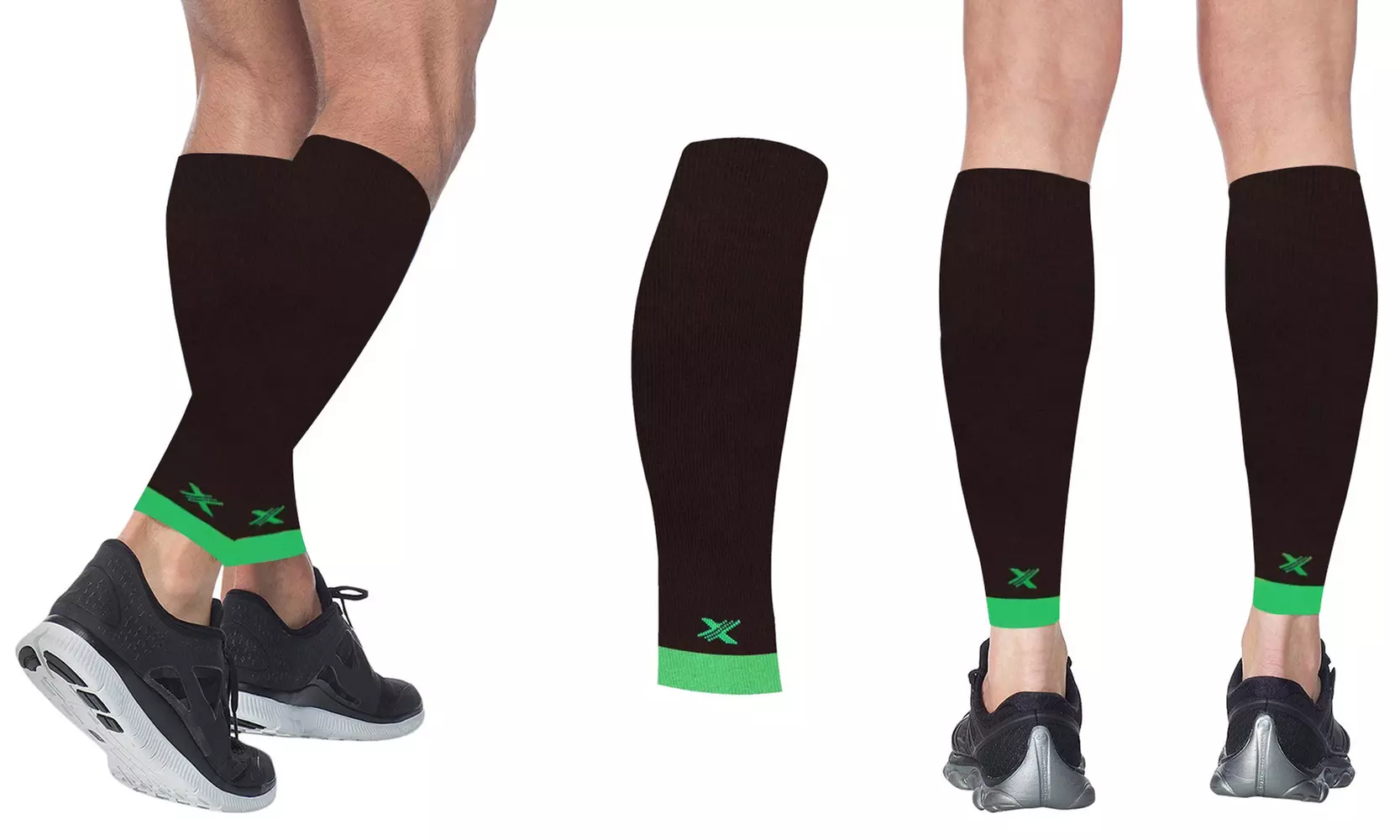 XTF Elite Copper-Infused Lightweight Calf Compression Sleeves (1 Pair)