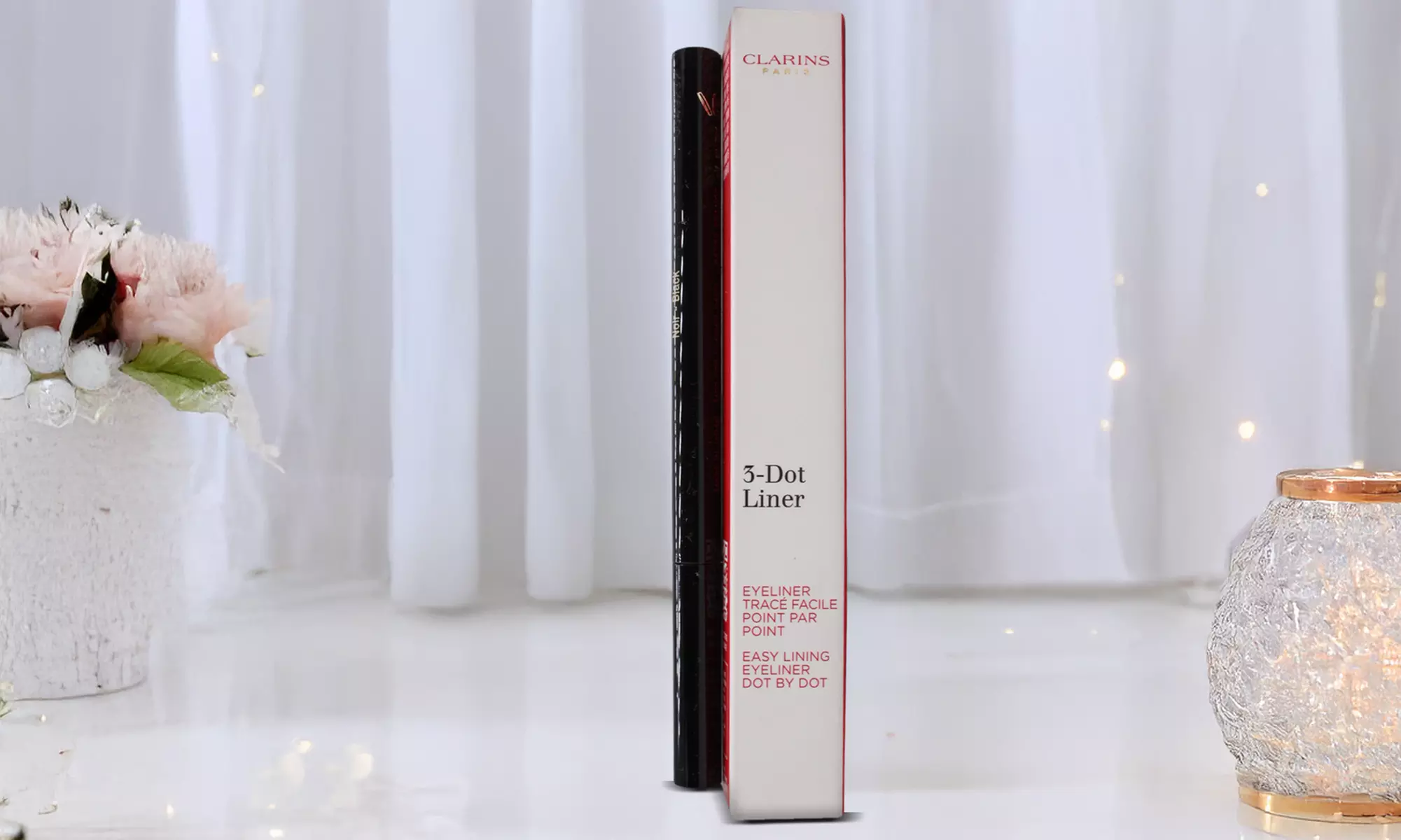 One or Two Packs of Clarins 3 Dot Liner, Easy Lining Eyeliner 01 Black 0.7ml  - Primary Image