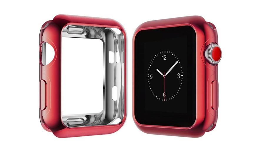 Image 9: Soft Flexible Anti-Scratch Resist Cover Protective Bumper Case for Apple Watch
