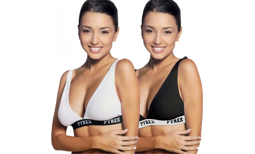 Image 1: Set di 2 reggiseno a triangolo sportivo sottogiacca Pyrex underwear