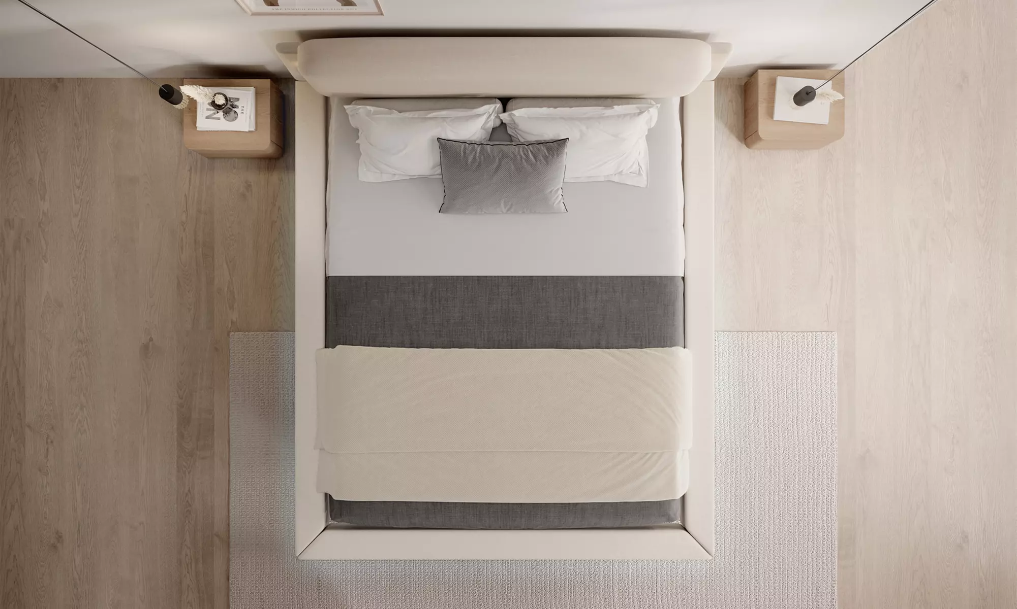 Lit double flottant Diana