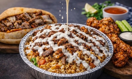 1 Starter + 2 Main Dishes + 1 Desserts + 2 Drinks for 2 - Agababa Mediterranean Grill
