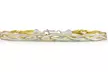 Italian Sterling Silver 2tone Diamond Cut Braided Bracelet - Second Medium