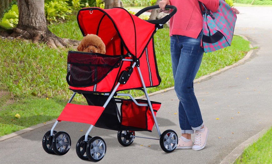 Image 10: PawHut Pet Stroller