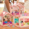 Image 1: 3D DIY Dollhouse Playset with Furniture and Figures for Kids
