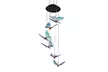LED Changing Color Solar Hummingbird Wind Chime Waterproof Wind Chimes - Second Medium